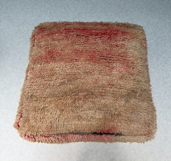 Moroccan vintage floor cushion, berber pouf, ottoman footrest, handmade floor pillow from vintage rug