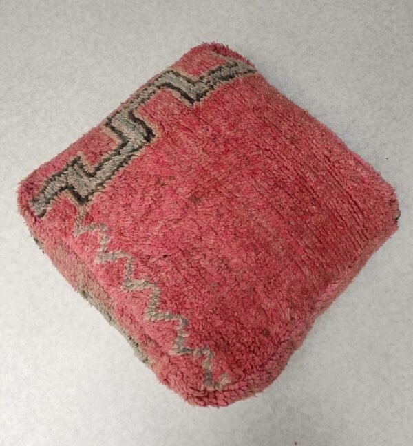 Wonderful Floor Cushion, Moroccan Pouf, Boujaad Area Cushion, vintage Wool Cushion