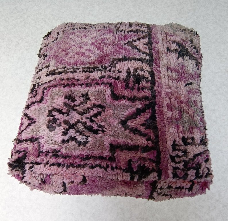 il_794xN.3346257578_4njd Handmade Moroccan Kilim Pouffe, 100% Wool, Vintage Style, footrest pillow - Image 1